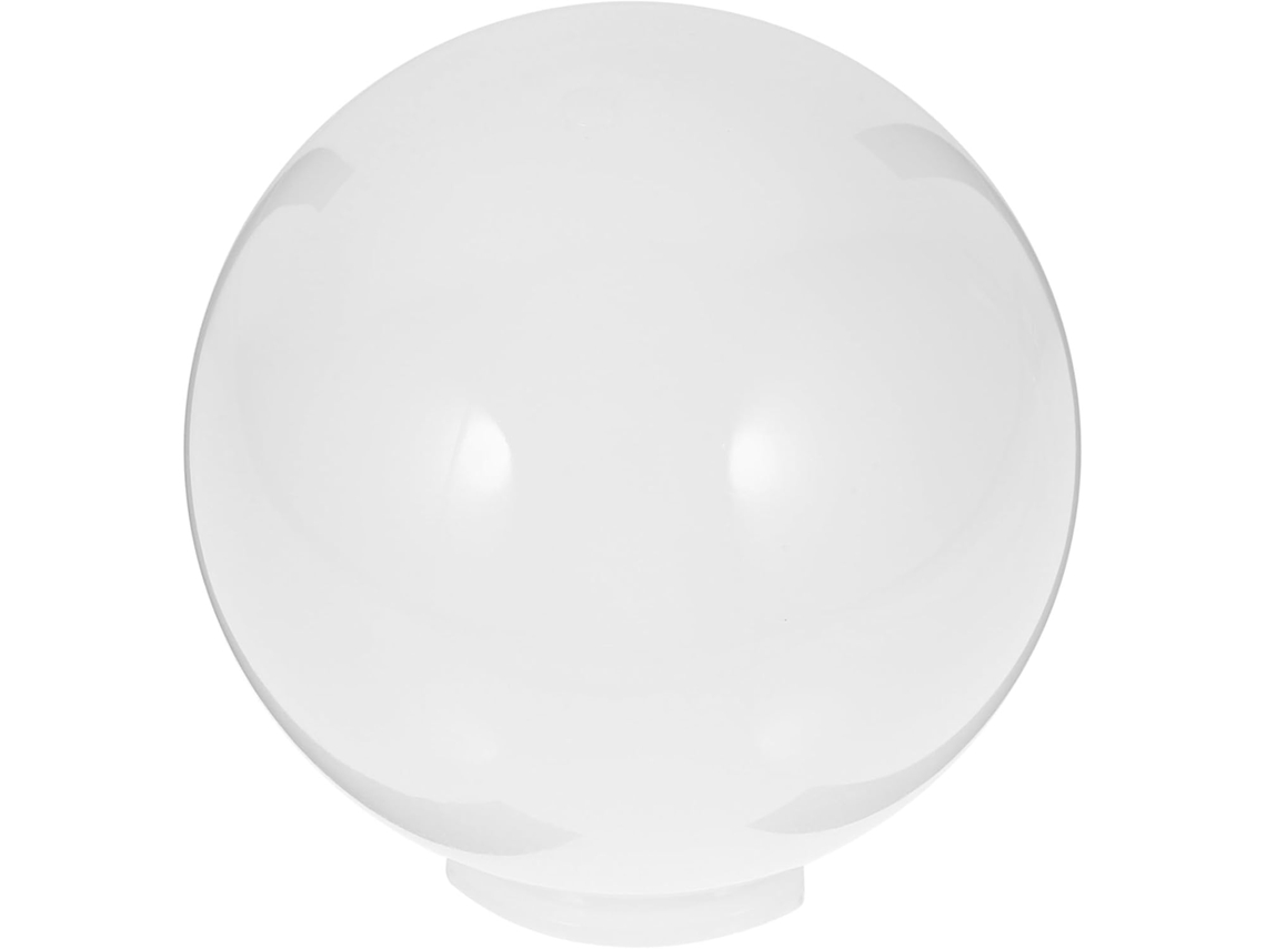Lámpara De Pie Esférica De Acrílico Blanco Para Patio Y Jardín, Resistente A La Lluvia Y Protectora.