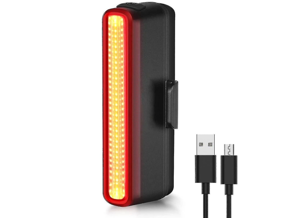 Luz Trasera Bicicleta 30lumens Freno Inteligente Ipx6 Negra Yizhood