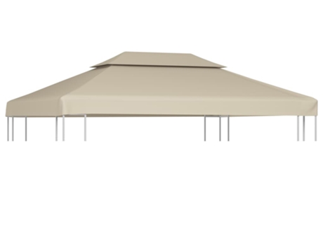 Cubierta de repuesto de cenador 310 g/m² VIDAXL beige (3x4 m)