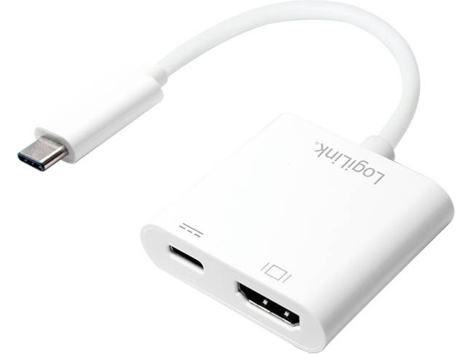 Cable HDMI LOGILINK (USB-C - HDMI - Blanco)