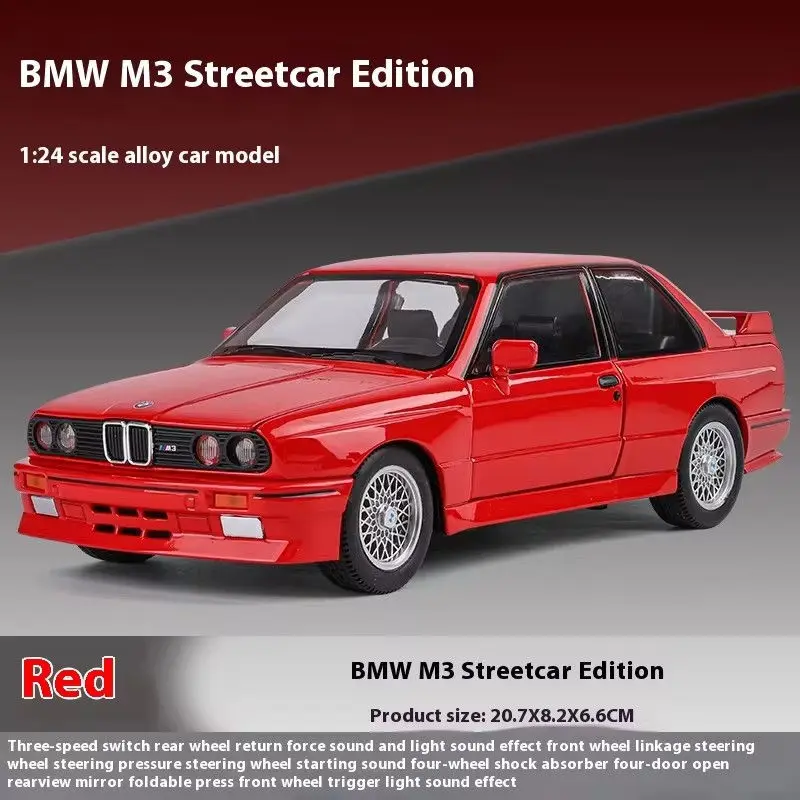 (rojo) Modelo De Coche De Juguete De Aleación Supercar A Escala 1:24, Modelo De Coche De Metal Fundido A Presión