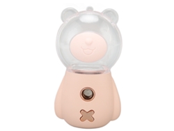 Spray Facial Rosa De 300 Ml Con Depósito Visible Y Difusor Usb De Nano Bruma Para Una Hidratación Profunda De La Piel.