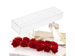 Jarrón De Flores De Acrílico, Diseño Transparente, Material Irrompible, Ligero Y Elegante.