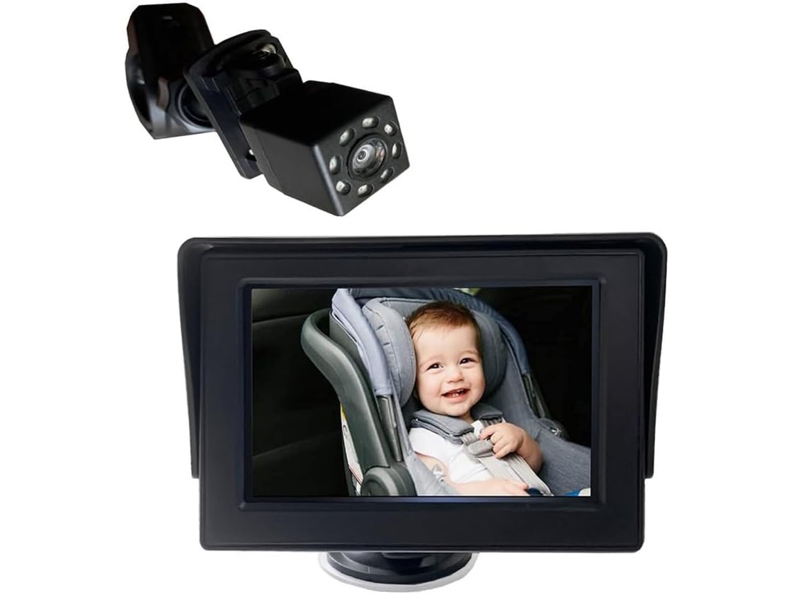 Cámara Para Espejo Retrovisor, Monitor De 4,3 Pulgadas, Asiento Del Coche, Observador