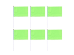 Rebe-50 Banderas Mini Cuadradas De Mano De Color Sólido En Verde Para Fiestas Y Celebraciones 14x21cm Verde