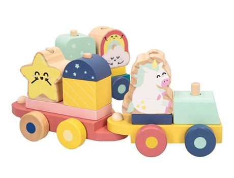 Juguete de Madera WOOMAX Tren fantasía Mr Wonderful (18 meses)