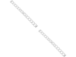 Juego De 2 Elegantes Y Transpirables Correas De Reloj De Acero Inoxidable, Elegante Cadena De Repuesto.
