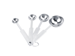 Juego De 4 Cucharas Medidoras De Acero Inoxidable Para Café, Especias Y Utensilios De Cocina.