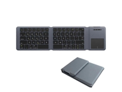 Teclado inalámbrico Bluetooth portátil con panel táctil, recargable y plegable, de tres piezas, para PC y portátil. TAISHENGDA