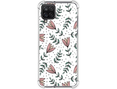 Carcasa Samsung Galaxy A12 TUMUNDOSMARTPHONE Dibujos Antigolpes Flores 01 Multicolor
