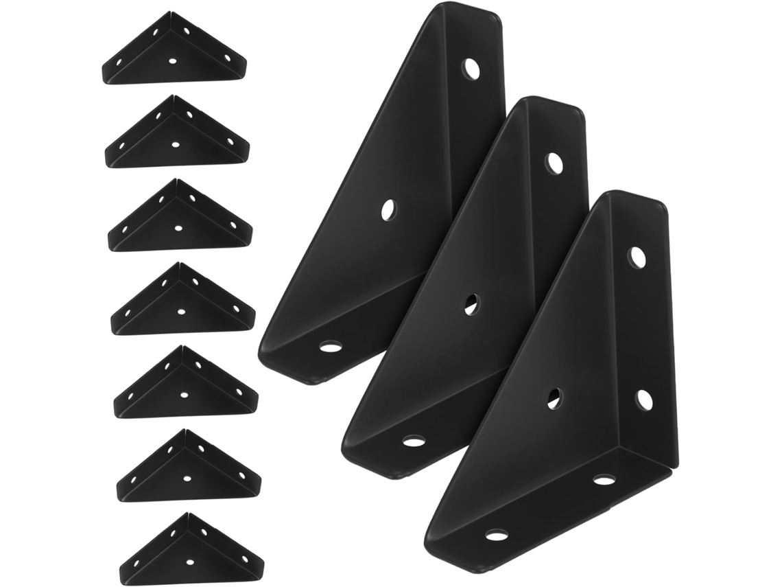 Juego De 10 Escuadras Metálicas Para Cama Y Armario, Soportes Rectos.