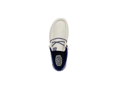 Mocasines HEY DUDE Wally Letterman Piel Azul (43)