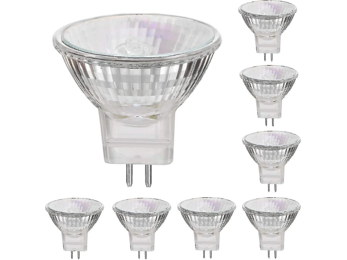 Rebe-lámparas Halógenas 12v 35w Base Gu5.3 Luz Blanca Cálida Regulable Paquete De 8 Haoyi 50w