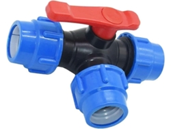 Válvula De Bola T De 3 Vías, Conexión Rápida Para Tuberías Pe/pvc, 20/25/32/40/50/63mm, Resistente A Corrosión Y Sin Fugas 50mm