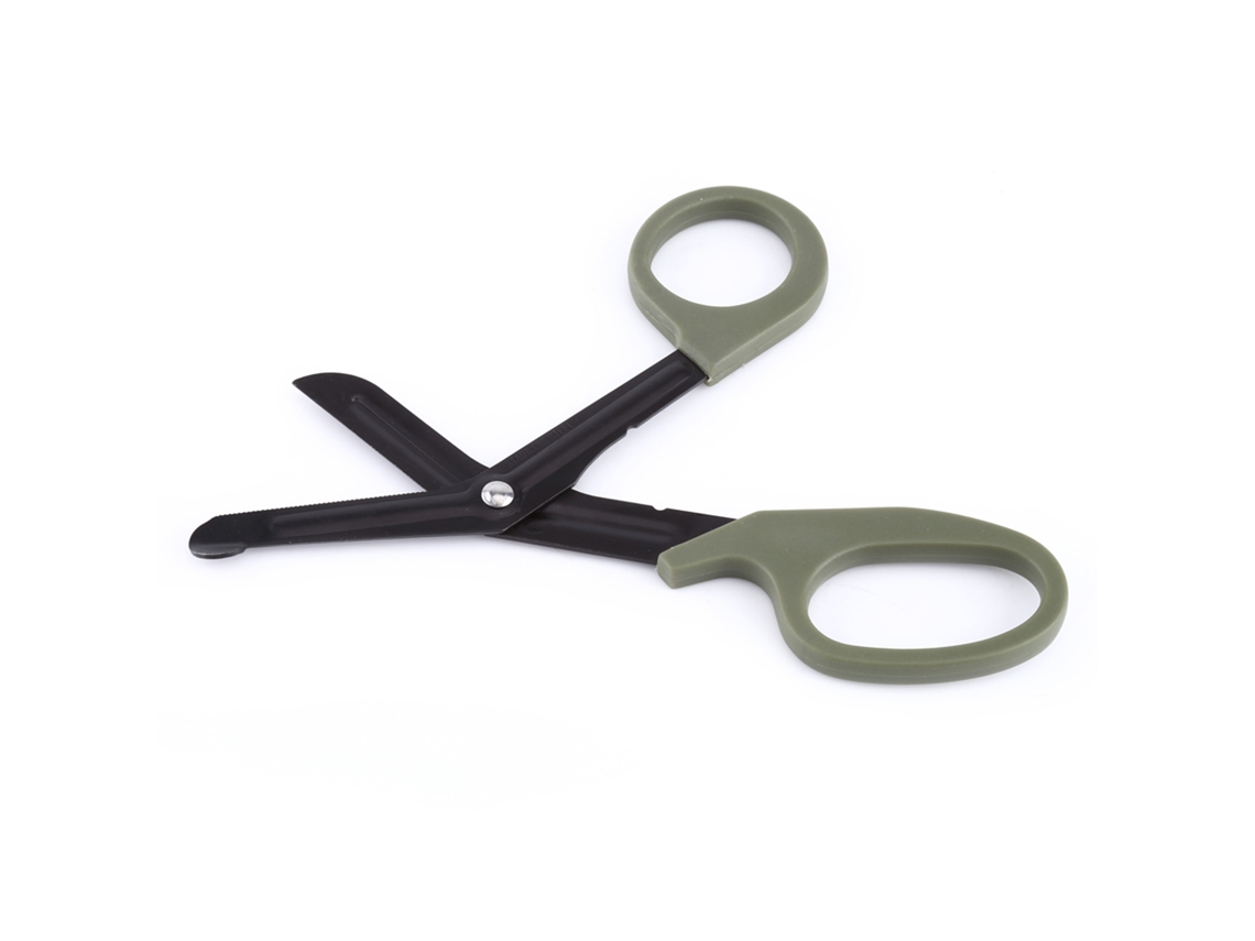 Tijeras Para Vendajes Médicos, Tijeras De Primeros Auxilios Para Paramédicos, Herramienta Médica De Emergencia, Color Verde Militar.