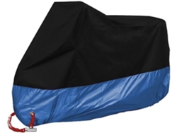 Funda Para Moto 190t Resistente Al Agua Y Al Polvo L/220x95x110cm Azul Gertiz