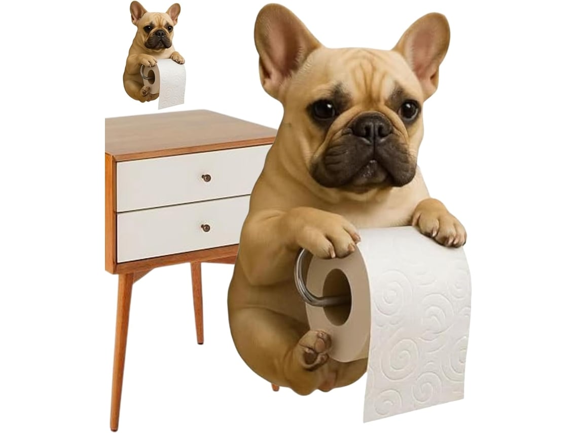 Distributeur D'essuie-tout Chien Support Pour Chien Porte-papier Toilette Murale - Support De Rangement Organisateur