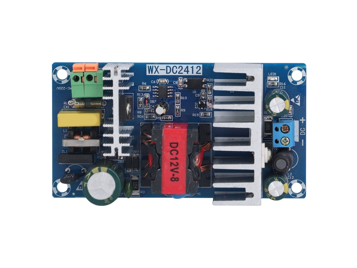 Módulo De Fuente De Alimentación Ca/cc De 12 V Y 8 A-11 A (placa Base) Para Sistema De Control Industrial.