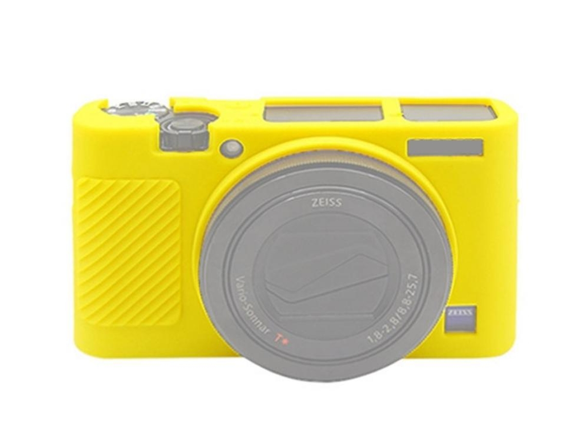 Capa Protetora De Silicone Macio Para Sony Rx100 Iv (m4) Amarelo