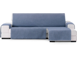 Funda de Chaise Longue Derecha EYSA Extra Prática Premium Valeria Tejido Elástico (292 x 80 x 220 cm - Poliéster y Algodón - Azul)