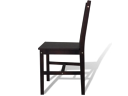 Maison Exclusive - Sillas De Comedor 6 Unidades Madera De Pino Marrón Oscuro