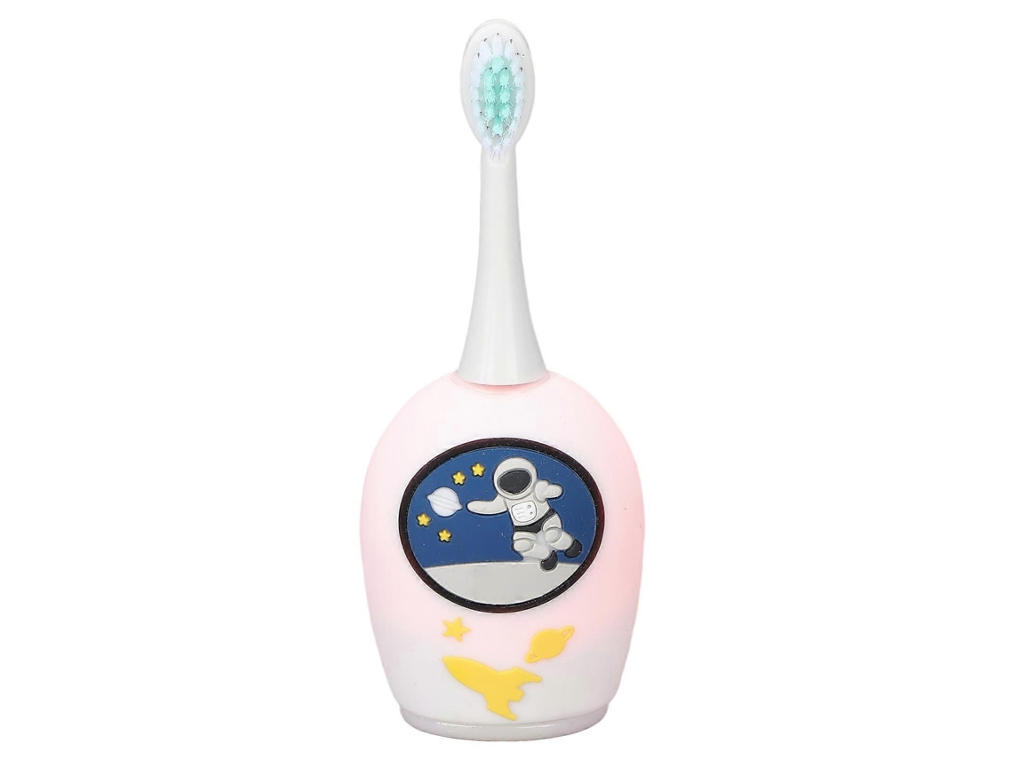 Cepillo de dientes eléctrico en forma de U, fabricado en silicona suave, resistente al agua IPX7, con cepillado automático de 360° para niños, color blanco. GOKOCO