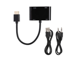 Cable Adaptador Convertidor De Señal De Video Hd De Hdmi A Vga Para Laptop Y Proyector