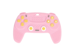 Chupete De Silicona Suave Con Forma De Mando De Videojuegos Para Bebés Con Botones Surtidos - Rosa