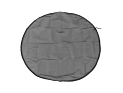 Tapa De Malla De Poliéster Para Cubo De Lluvia Con Protector De Cuerda Elástica Para Jardín Y Patio.