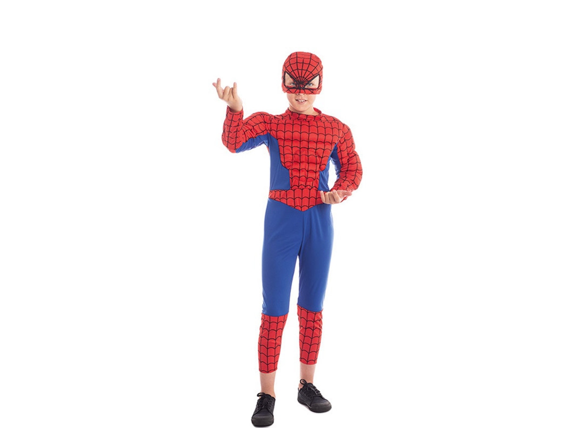 Disfraz de Niño PARTILANDIA héroe araña azul y rojo (Tam.: 4 a 6 anos)