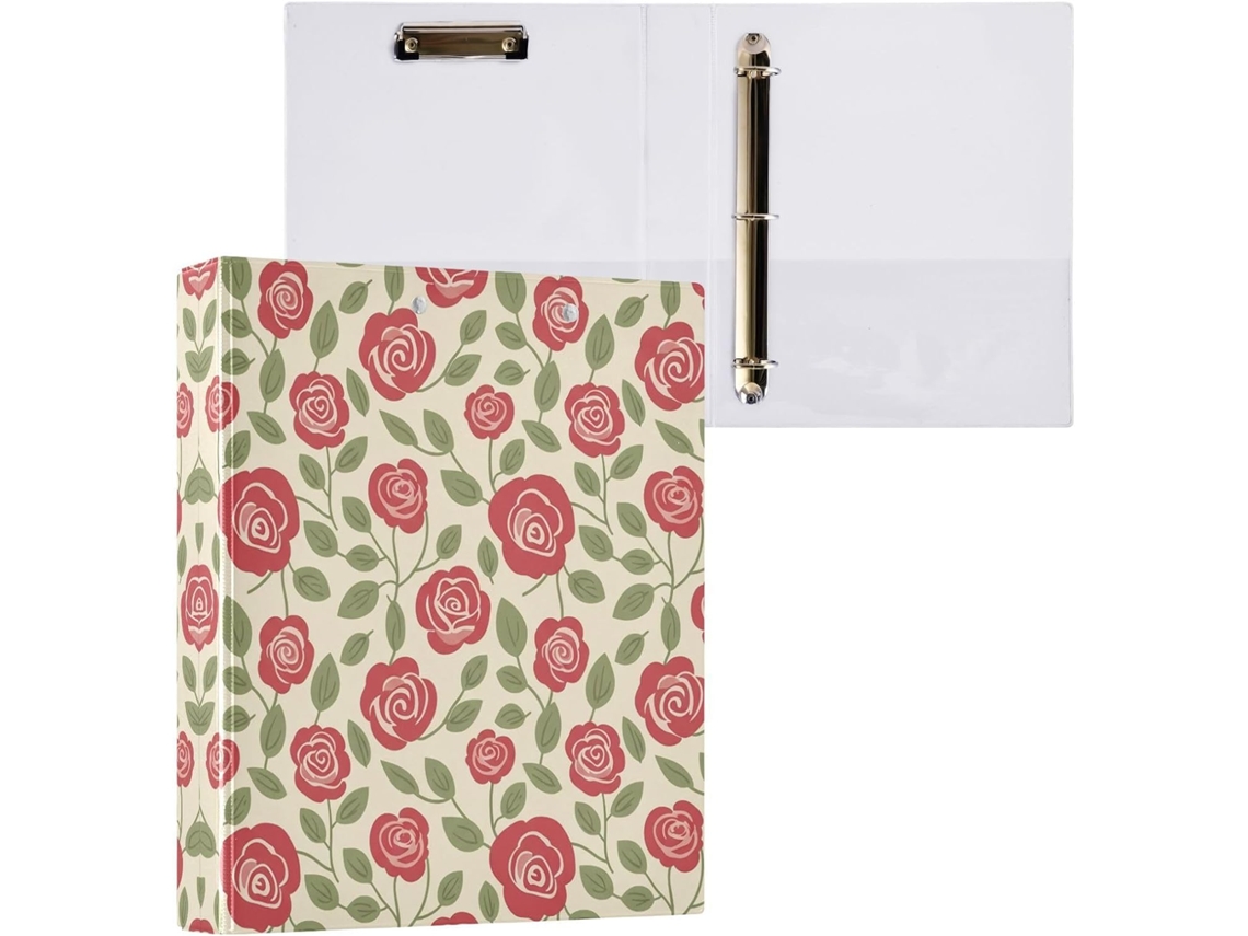 Besportble Carpeta De Anillas Redondo Con Portapapeles Y Oficina Pvc. 27,9 X 21,6 Cm 31,5 27 6