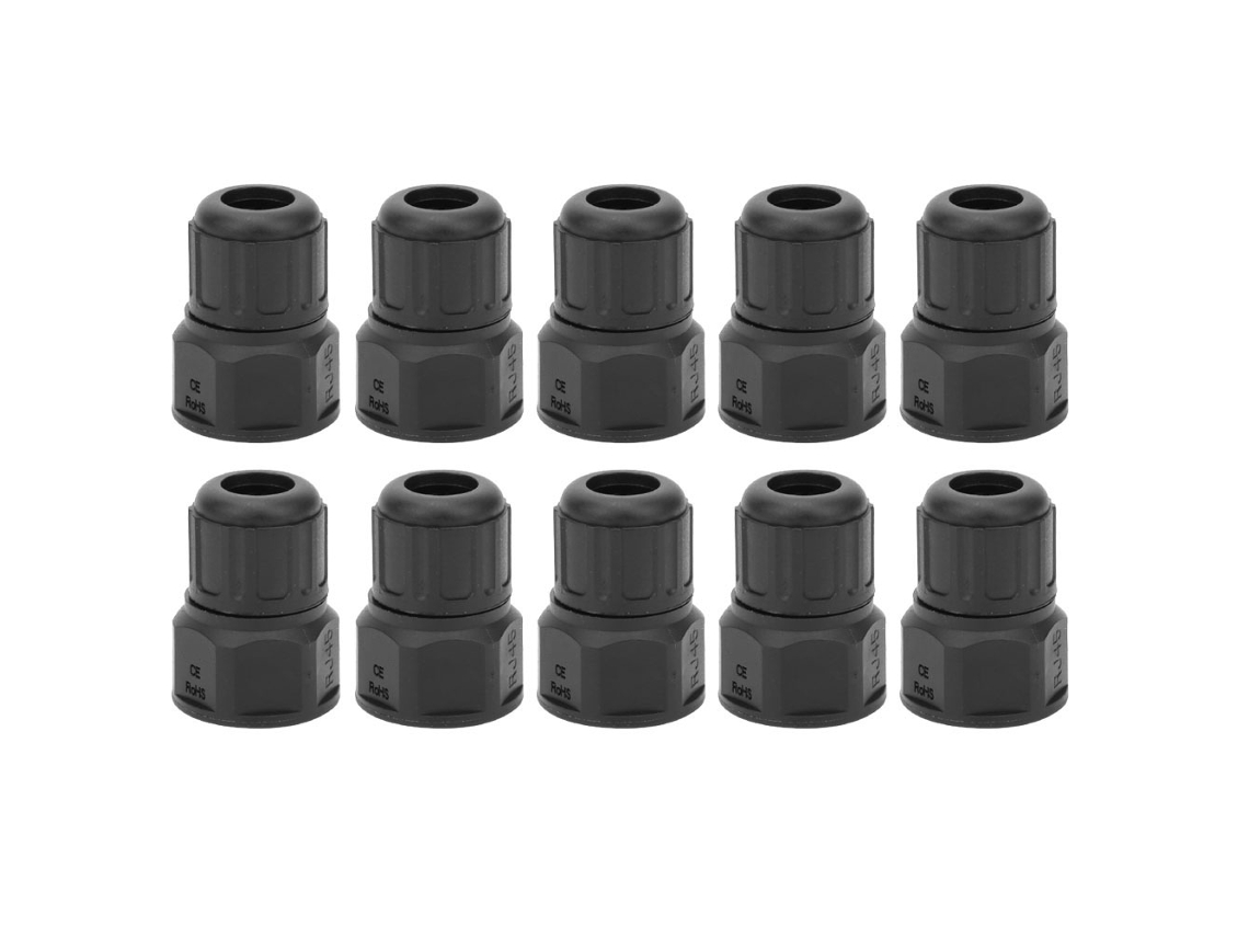 Ycy-10 Piezas Conector Rj45 Impermeable Para Interfaz De Red Puente De Red Exterior Ethernet