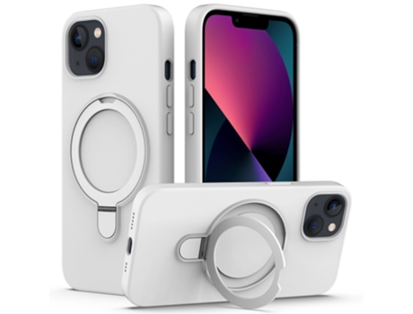 Funda Mobile Phone Cases Magsafe Liquid With Ring para iPhone 13 Silicona