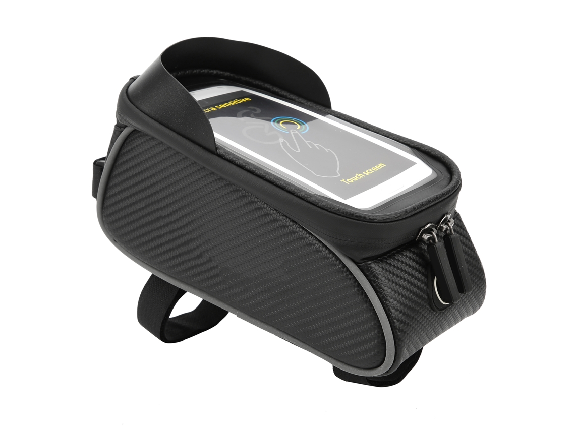 Rebe-bolsa Para Bicicleta Impermeável Dianteira Com Suporte Para Telefone Móvel Bolsa De Assento De Poliéster