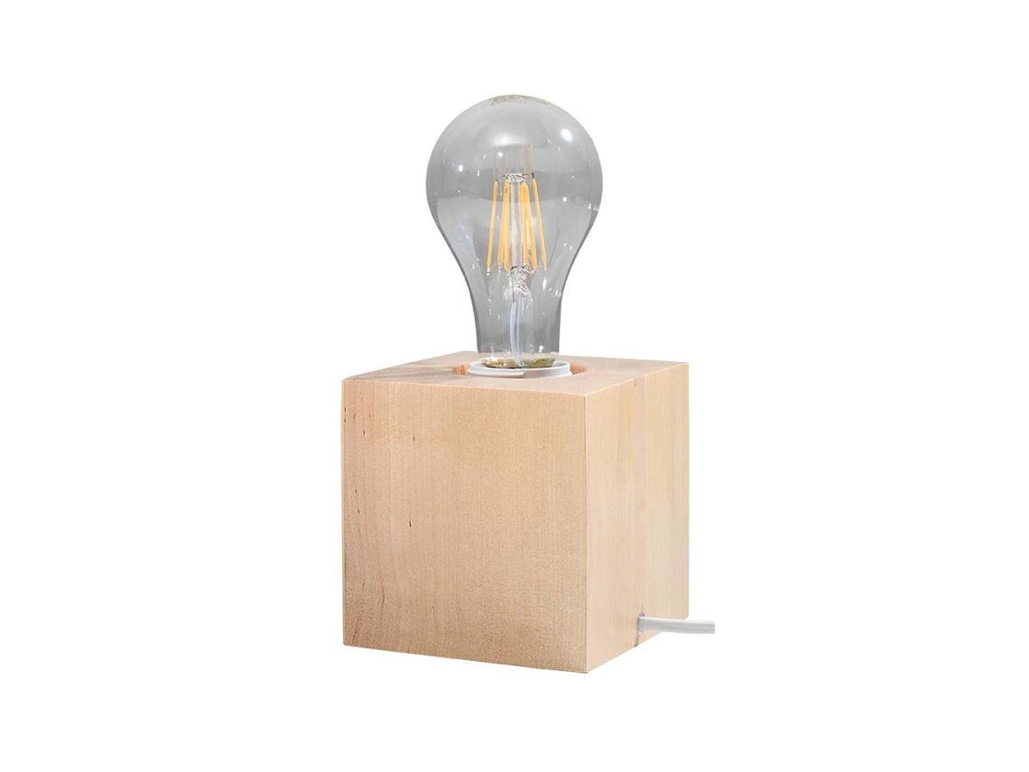 Sollux Sl.0677 Lámpara De Mesa Ariz Madera