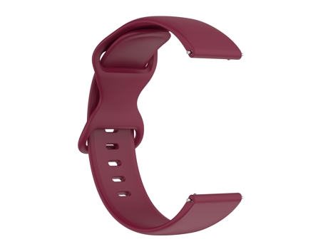 Correa de reloj inteligente para Honor Watch ES 20 mm Silicona de color sólido (Borgoña)