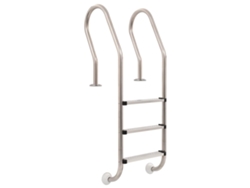 Escalera para piscina 3 peldaños acero VIDAXL inoxidable 304 (120 cm)