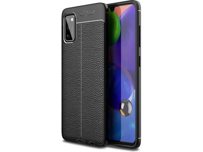 Funda y Protector de Pantalla Samsung A41 PHONESHIELD Rugged Leather Negro