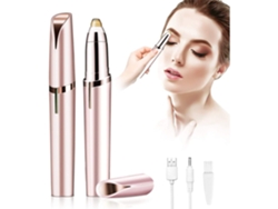 Depiladora de cejas para mujeres, afeitadora eléctrica de cejas, depiladora facial con carga USB, herramienta indolora para depilar cejas.