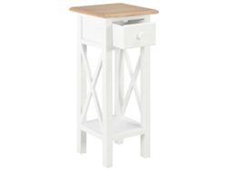 Mesa de comedor | Mesa auxiliar 27x27x65,5 cm Madera blanca