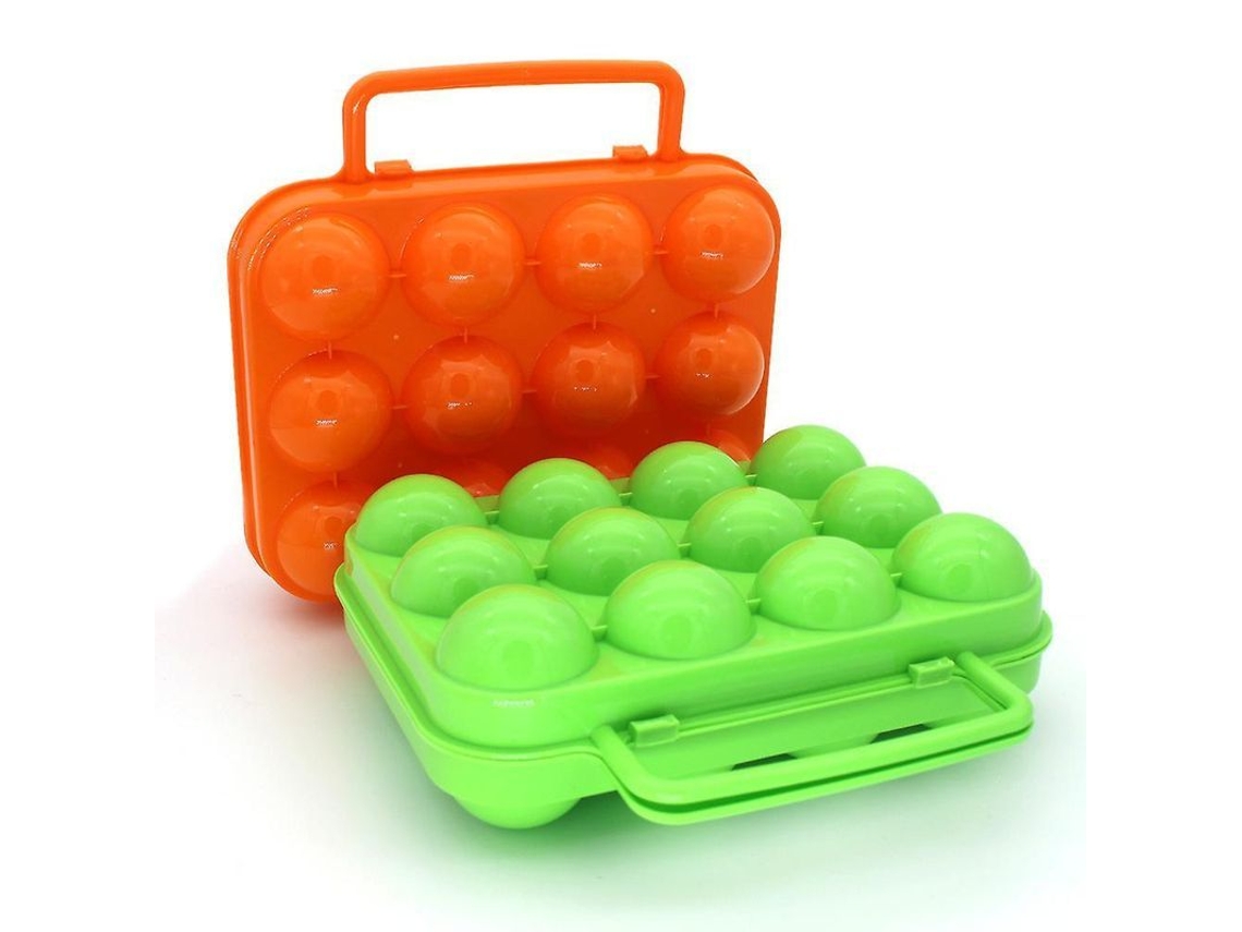 2026-caja De Almacenamiento De Huevos Antichoque 2/6/12 Huevos Abs Para Camping Refrigerador 12 Compartimentos