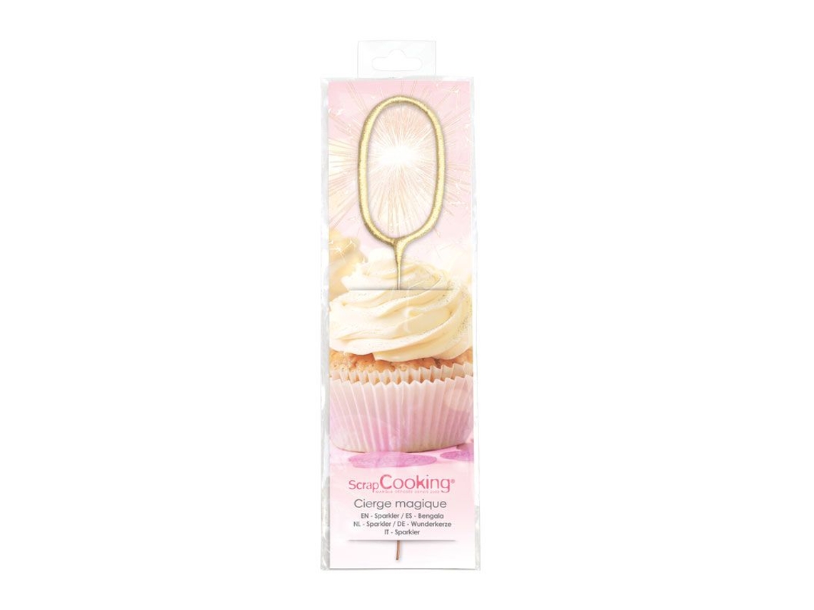 Vela mágica 17,5 cm - número 0