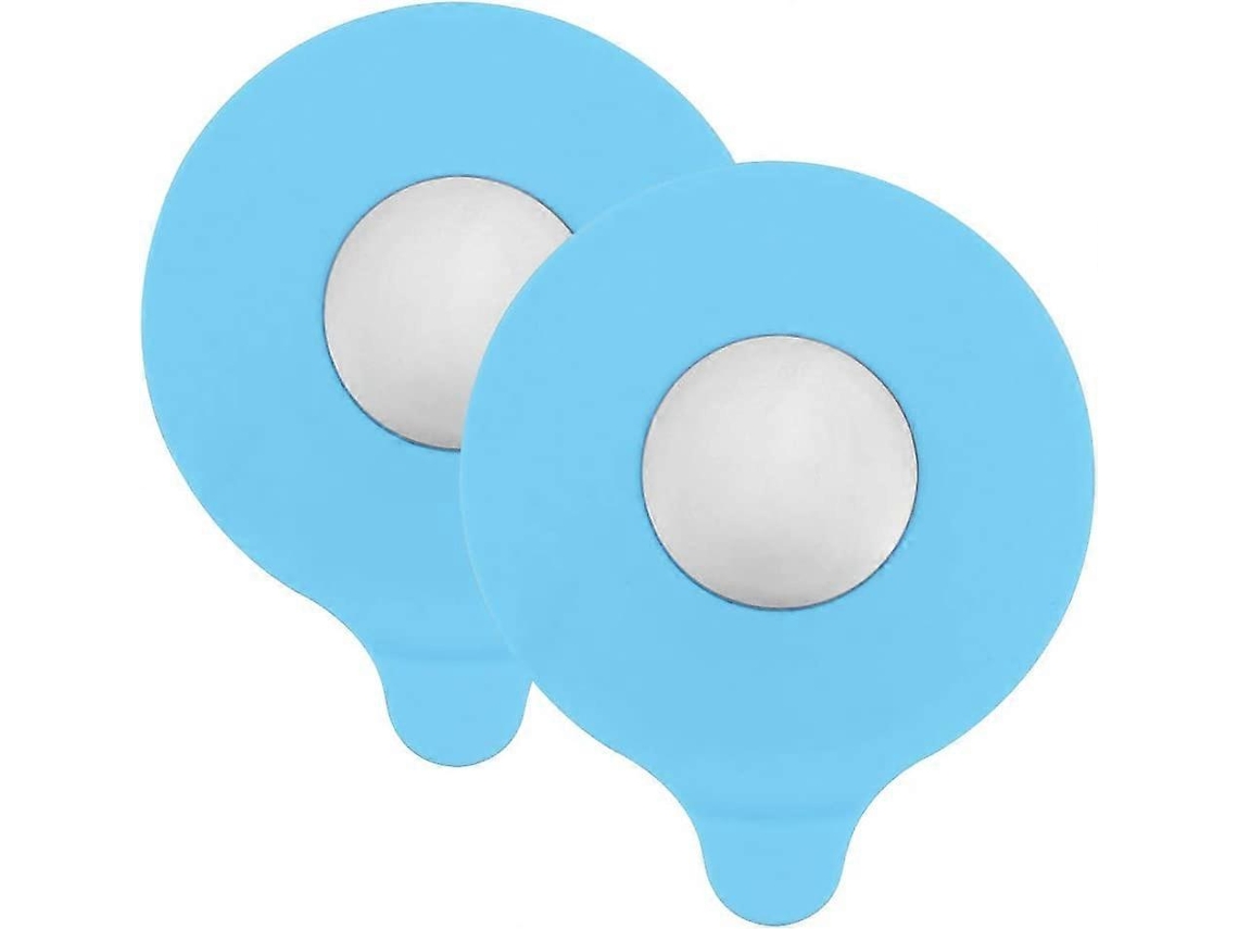 2 Tapones De Drenaje De Bañera De Silicona Azul Anti Fugas Con Ventosa Para Lavabos Cocina Y Baño