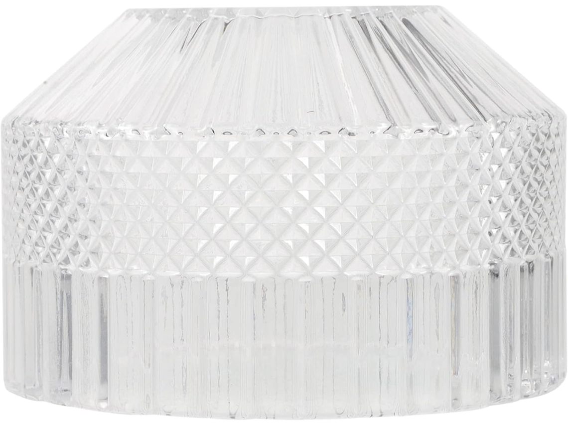 Tapa transparente para lámpara de mesa, ideal para sustituir pantallas decorativas.