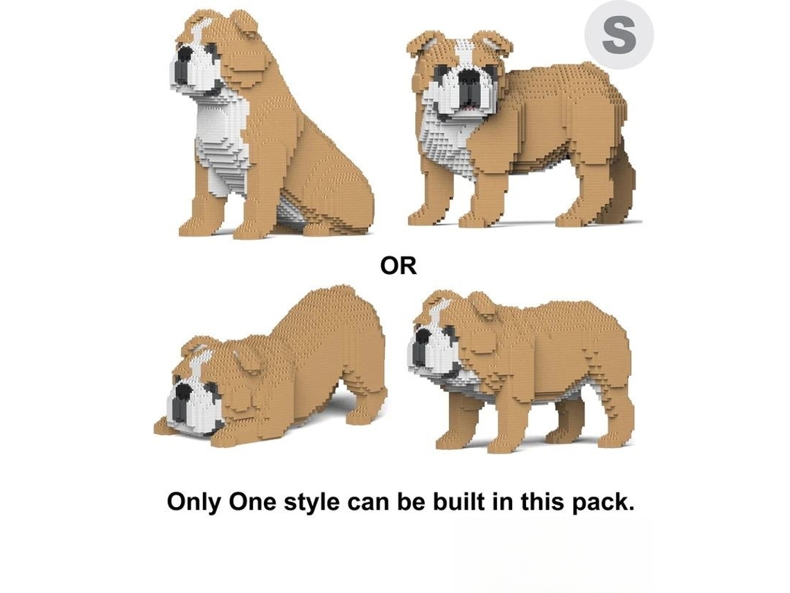 Jekca Bricks Bulldog Inglês Pacote 4 Em 1 01-m03 St19ebd01-m03