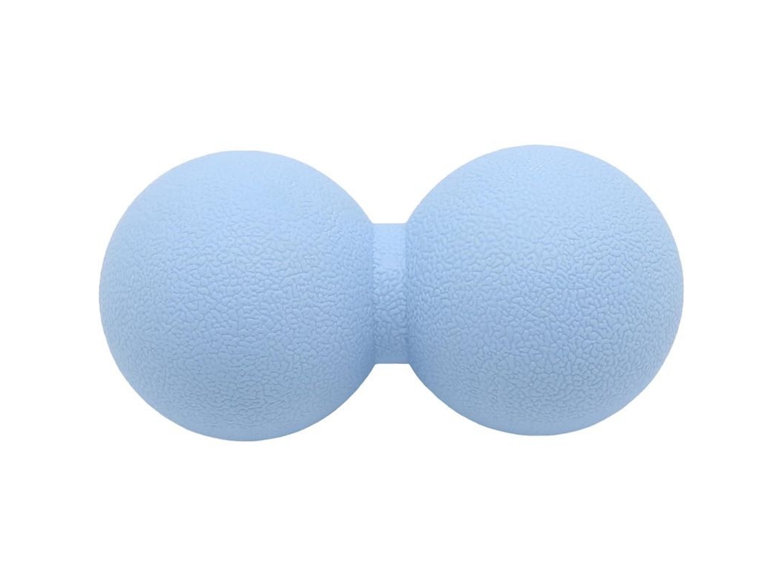 Pelota De Masaje Dura Con Forma De Cacahuete, Pelota Doble De Lacrosse Para Liberación Miofascial Y Relajación Muscular, Color Azul.