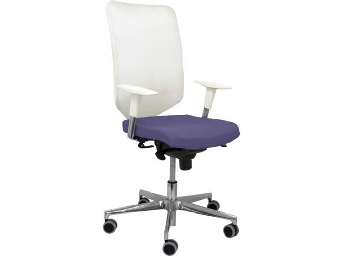 Silla de Escritorio Operativa PYC Ossa B Azul con ruedas antiarañazos (Brazos Ajustables - Malla)