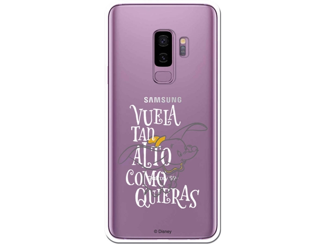 Carcasa Samsung Galaxy S9+ DISNEY Dumbo Vuela Gris