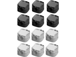Juego De 12 Clips Magnéticos Para La Gestión De Cables Con Adhesivo Fuerte, Ocultan