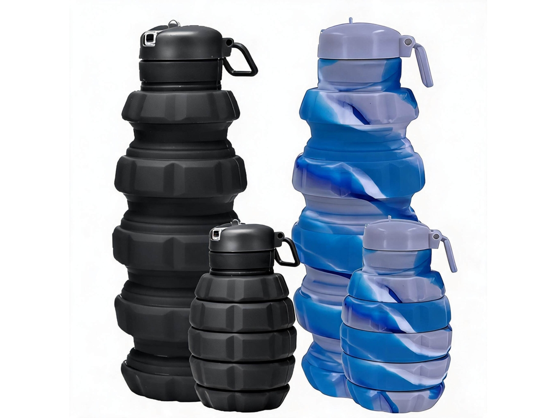 Botella De Agua Plegable Para Actividades Al Aire Libre (2 Unidades) 500 Ml Henten Home